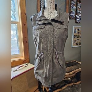 Women's Sebby Army Green Vest Medium